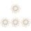 4pcs Rattan Woven Mirror Wall Decor Art Craft 2