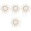 4pcs Rattan Woven Mirror Wall Decor Art Craft 3