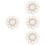 4pcs Rattan Woven Mirror Wall Decor Art Craft 6