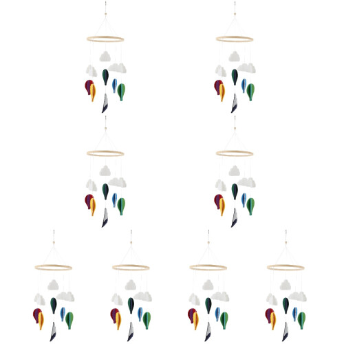 8pcs Wind Chime Felt Hanging Pendant 2