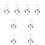 8pcs Wind Chime Felt Hanging Pendant 4