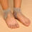 2 Pcs Silver Tassel Anklet for Women 5