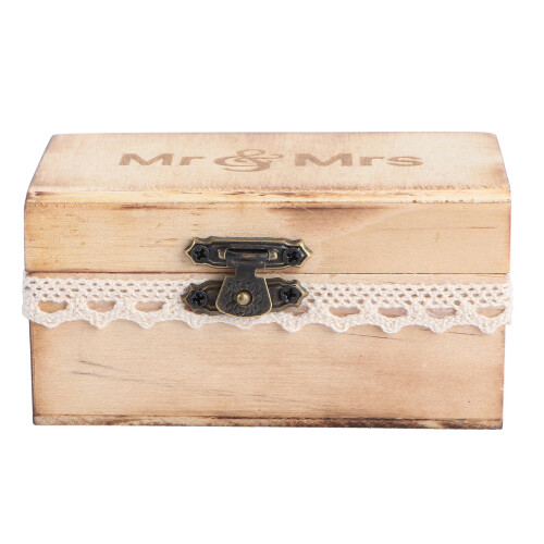 3pcs Wooden Ring Box Wedding Holder