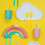 8Pcs Rainbow Paper For Party Wedding Use 10