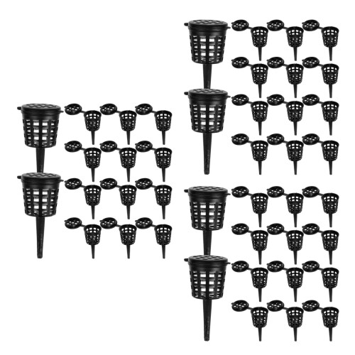 150 Pcs Fertilizer Baskets with Lid Plastic Container 1