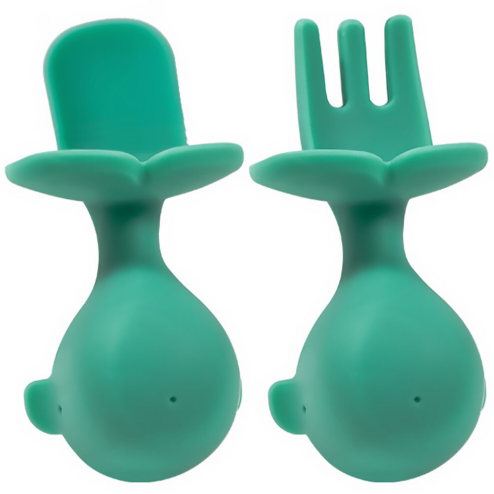 3 Sets Portable Baby Fork Spoon Infant Toddler Tableware Totority