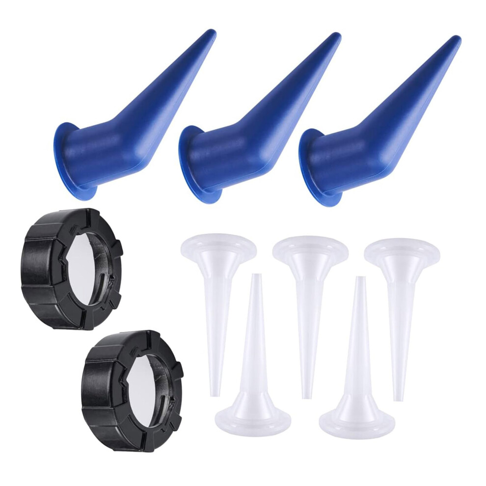 Sausage Caulking Nozzle Set 10-Pack With Caps And Cone Tips For Precision Work, Durable And Damage-Resistant Design 9084446768718