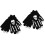 2pcs Men's White Skull Winter Gloves Touch Screen Windproof 4
