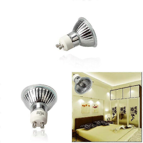 Super Bright GU 10+C 50W 220V-240V Halogen Bulb Lamp Lighting Light Bulb 1
