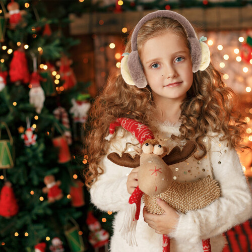 1pc Plush Ear Muff Warm Winter Accessory 1