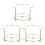 3pcs 2-Tier Crown Display Stand Tiara Headband Storage Holder 3