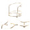 3pcs 2-Tier Crown Display Stand Tiara Headband Storage Holder 11