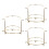 3pcs 2-Tier Crown Display Stand Tiara Headband Storage Holder 8
