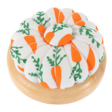 2pcs Pumpkin Shape Cross Stitch Pin Cushion Sewing Supply