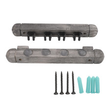 Wall Mounted Cue Holder Rack 4 Slots Modern Wooden