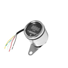 Motorcycle Modified Digital Tachometer Instrument for Custom Motorcycles, 0-10,000 RPM, LED Display, Easy Installation