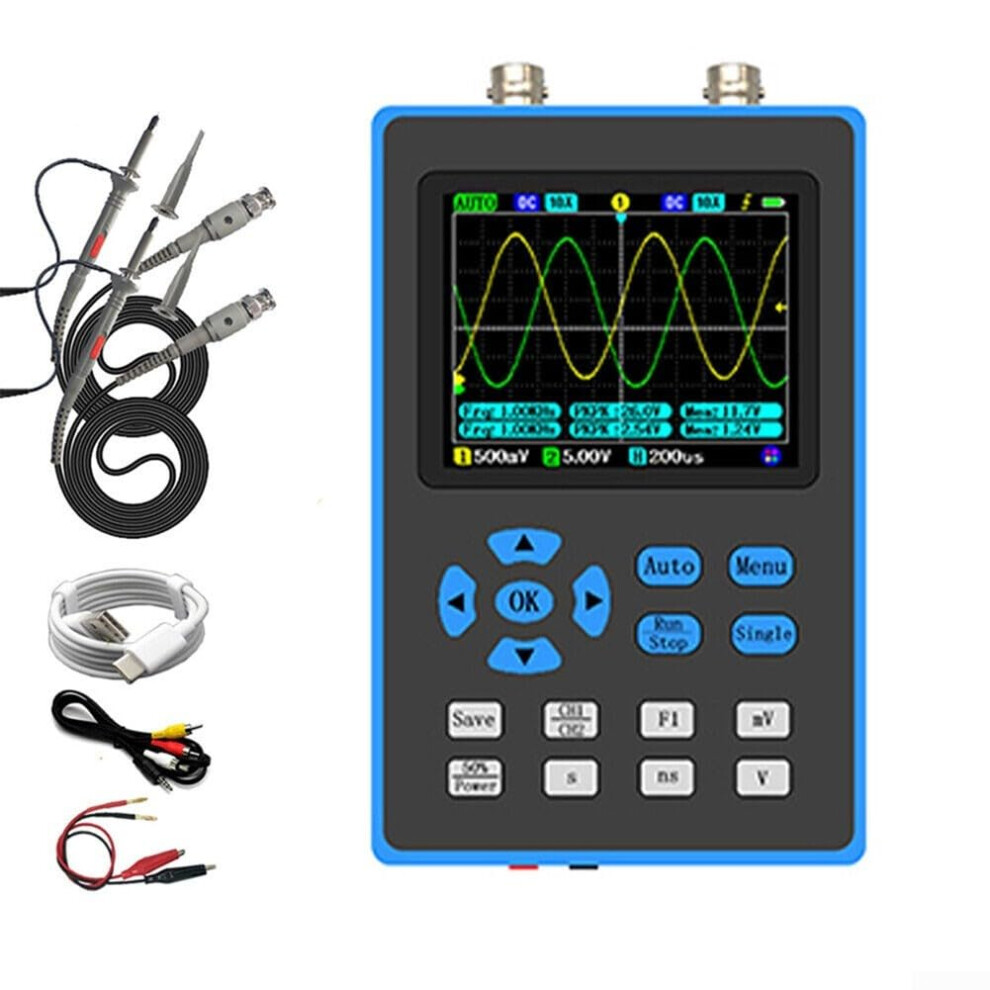 Dso2512g Oscilloscope Dual Channel 120M Bandwidth With Fpga, Adc, Usb Export, Measurement & Trigger Options 6038364167613