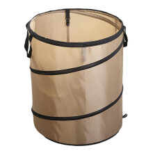 Folding Camping Trash Bin - Portable Garbage Container for Outdoor Use, Round Bucket, Durable Material, Garden Waste Basket
