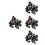 4pcs Volcanic Stone Aquarium Rocks Pond Decor 5