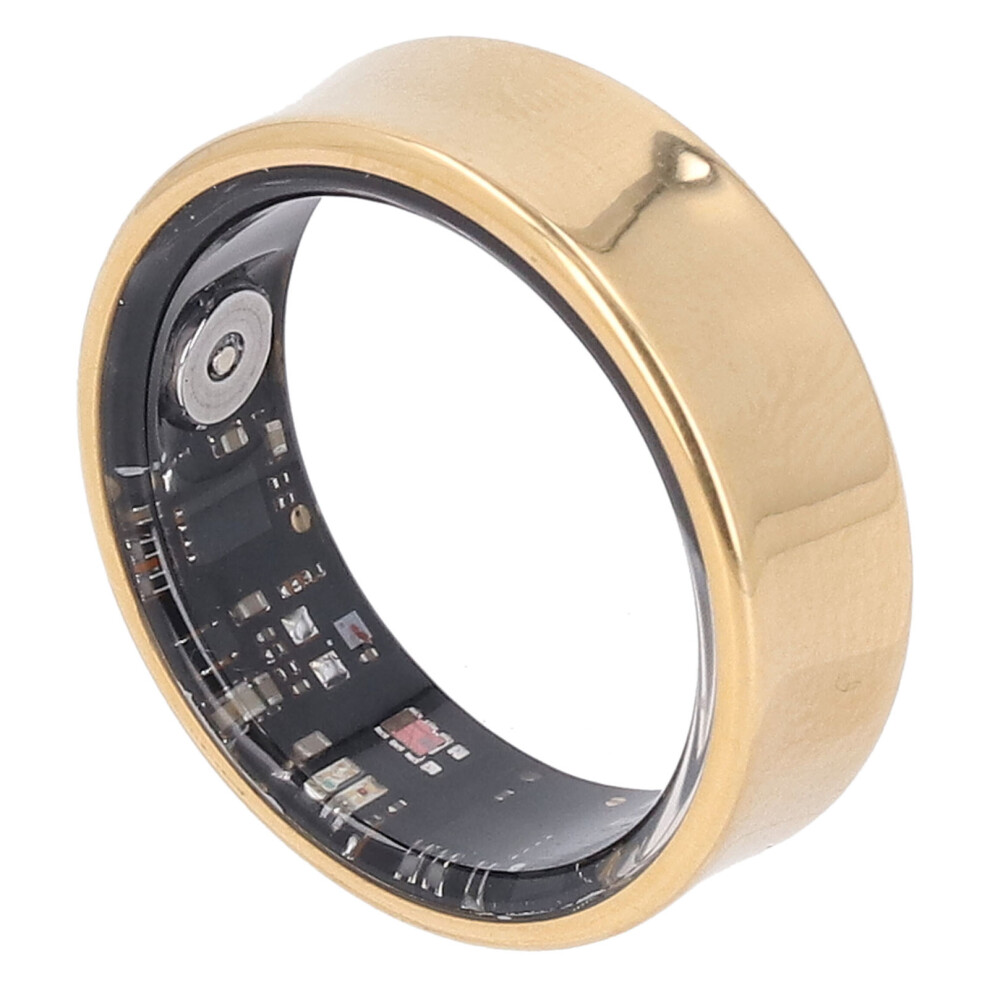 Titanium Alloy Smart Ring with 20mAh Battery, 50M Waterproof, Gold-image-OPC-PKCGNYX-NEW