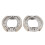 2pcs Mini Bike Drum Brake Pads Shoes Replacement 7