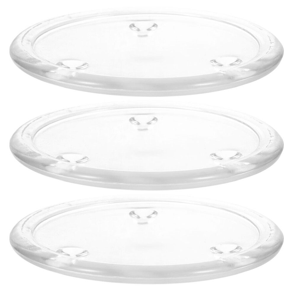 6 Pcs Round Glass Candle Holder Tray Scented Candle Plate-image-OPC-PKCGV75-NEW