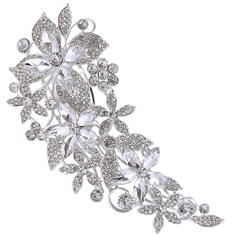Artibetter 5Pcs Wedding Hair Comb Rhinestone Hair Piece Accessories