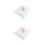 2pcs 20*20cm Wedding Ring Pillow Pearl Flower Decor 11