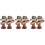 6 Pcs Mini Sign Post Wood Garden Accessories 4