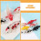 6pcs Realistic Plastic Koi Fish Aquarium Decor Props 7