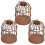 3pcs Mini Birdcage for Small Birds House Ornament 6
