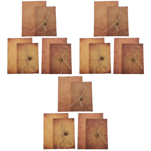 9 Sets Retro Writing Paper and Envelopes Vintage Style 2