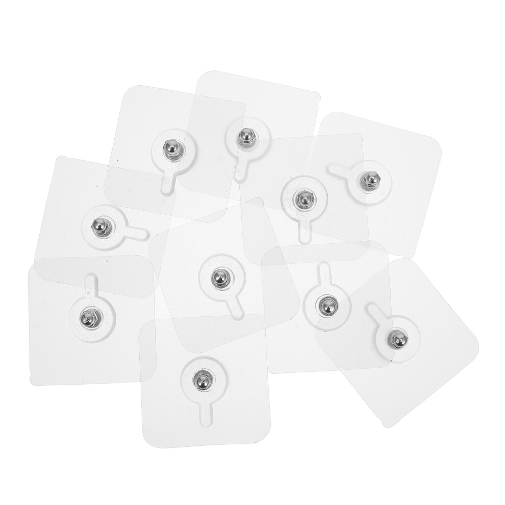 50 Pcs Heavy Duty Adhesive Hooks Transparent Wall Hangers-image-OPC-PKCH597-NEW