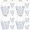 12 Pcs Iron Bucket with Wood Handle Charcoal Organizer 7