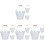 12 Pcs Iron Bucket with Wood Handle Charcoal Organizer 4