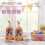 200Pcs Multi-Color Plastic Candy Wrapping Pouches with Bunny Design 11