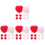 96 Pcs Wool Felt Hearts Decorations Photo Props 4