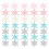 50pcs DIY Hairpin Materials for Children Mini Snowflake Patch 4