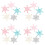 50pcs DIY Hairpin Materials for Children Mini Snowflake Patch 7