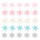 50pcs DIY Hairpin Materials for Children Mini Snowflake Patch 1