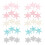 50pcs DIY Hairpin Materials for Children Mini Snowflake Patch 6