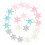 50pcs DIY Hairpin Materials for Children Mini Snowflake Patch 8