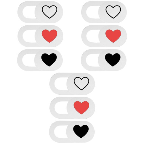 9 Pcs Heart Pattern Cover Slide 2