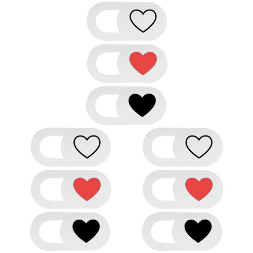 9 Pcs Heart Pattern Cover Slide 1