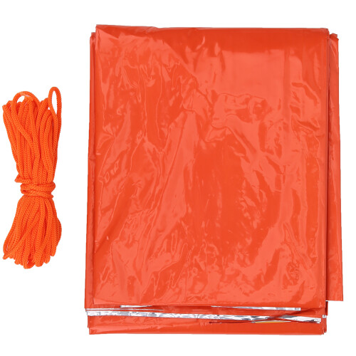 Portable PE Notfallzelt Schlafsack 2,4x1,5x0,9 m Orange 1