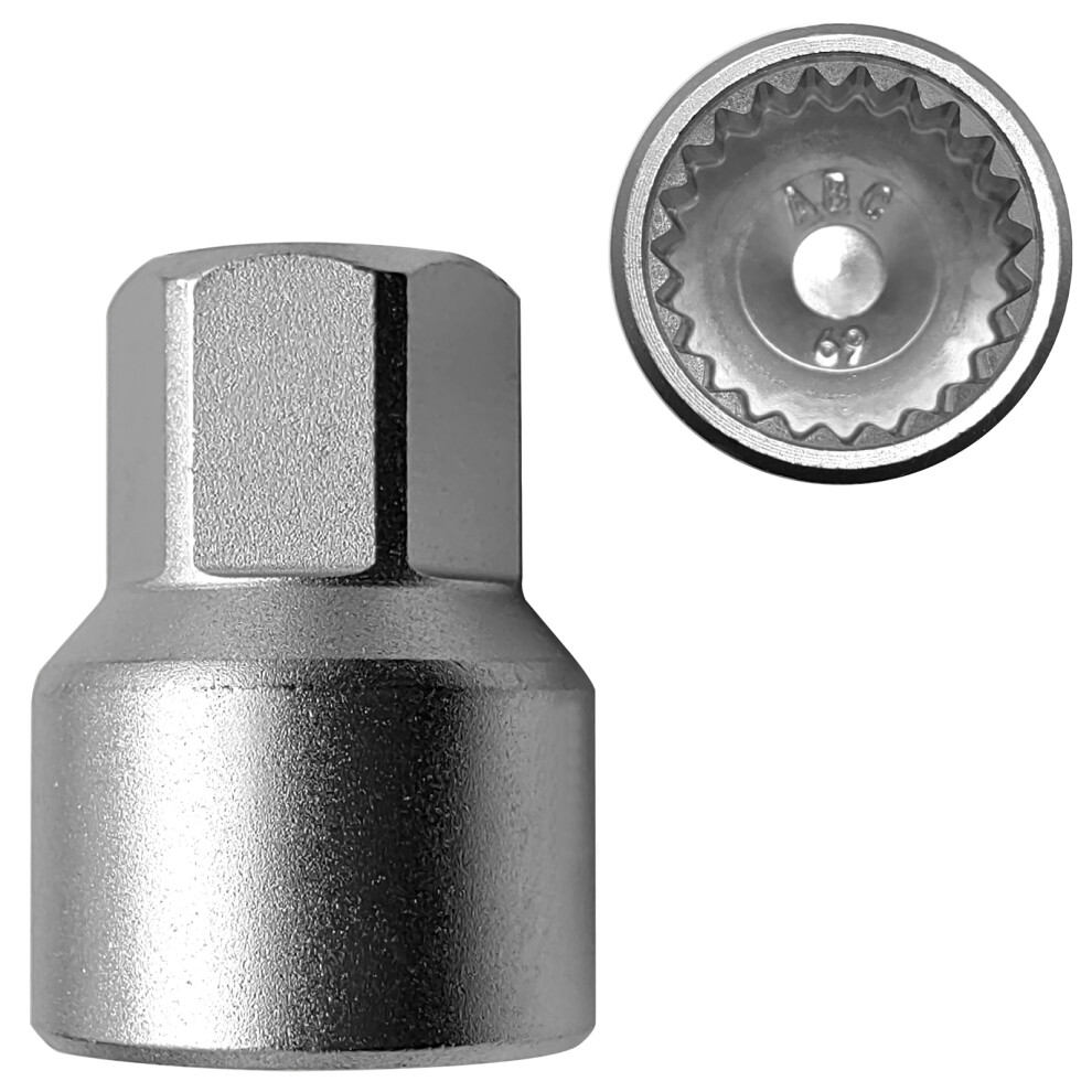 Wheel Locking Nut Key Replacement For Porsche, 69 8320539926711