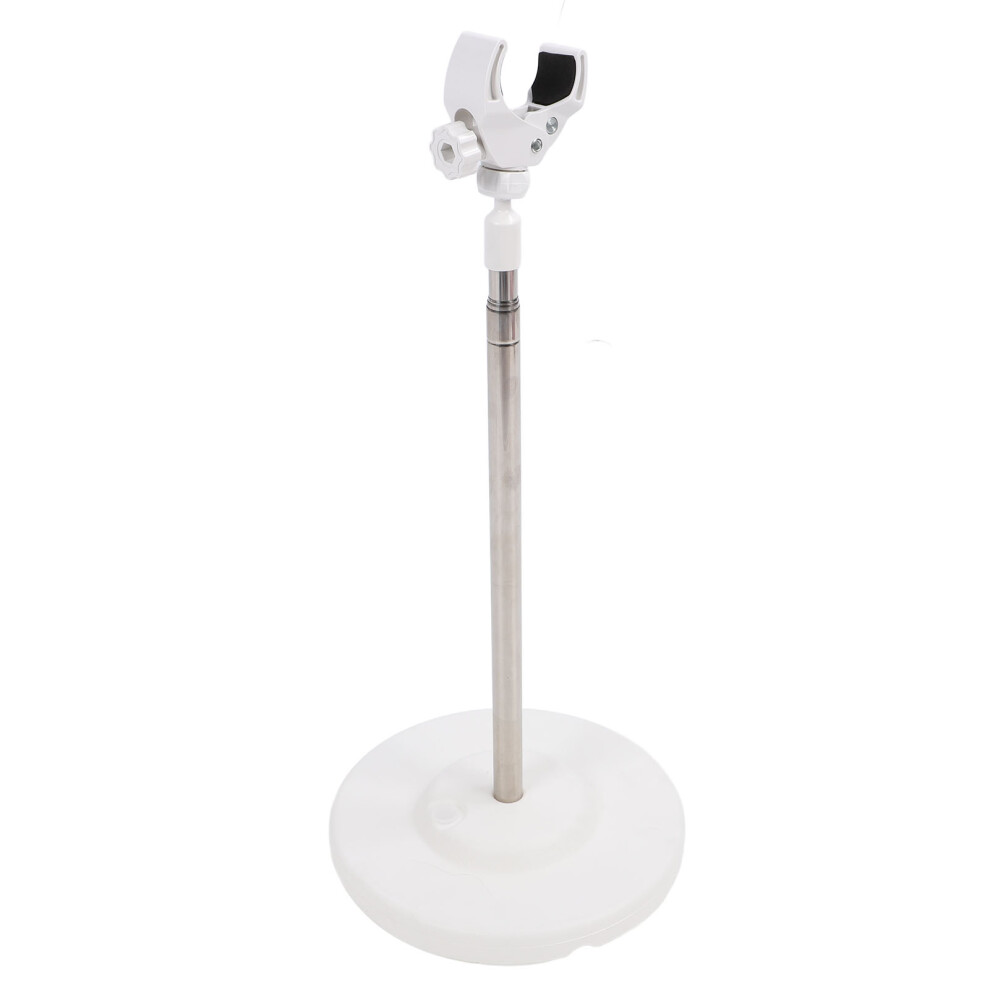 Unisex Telescopic & Rotatable Stainless Steel Hair Dryer Stand Bathroom Floor Mount