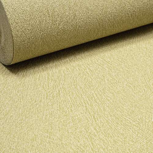 Plain Gold Mustard Wallpaper Thick Textured Paste The Wall Free Match