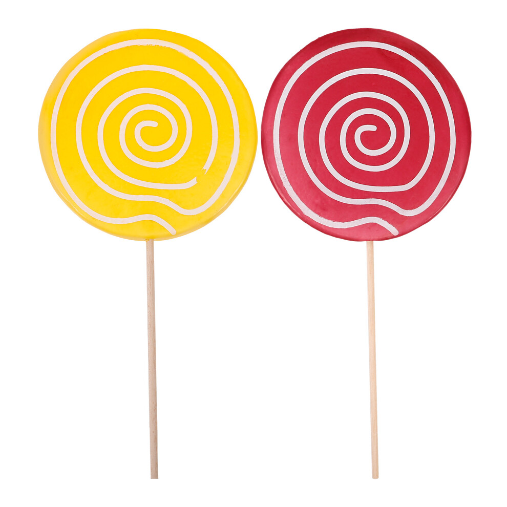 2Pcs Lollipop Prop Large Candy Ornament Party Photo Props 3183446444809