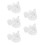 5pcs Heart-Shaped Ring Pillow with Handle 5